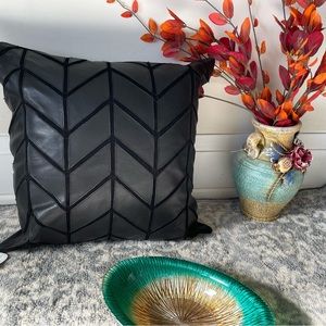 100 percent genuine Leather Lambskin sofa cushions.